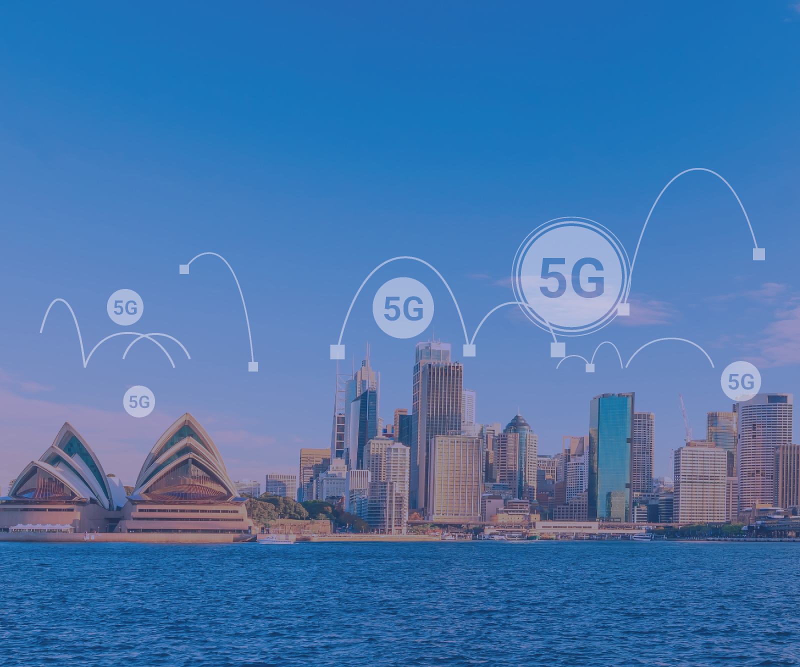 5G technology infrastructure in urban Australia.